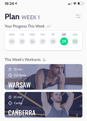 Example Workout Plan