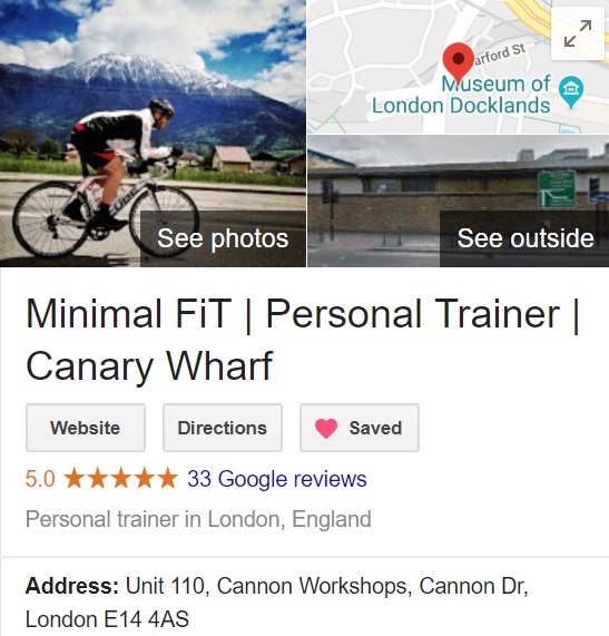 Personal Training Studio Canary Wharf